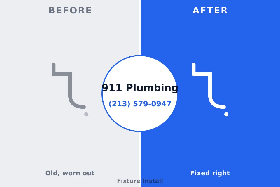 Before and after: plumbing company Cresson, PA